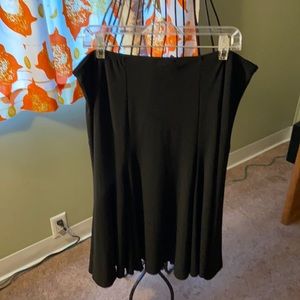 Rayon black skirt